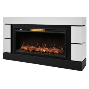 Каминокомплект: Очаг Electrolux EFP/P-3620LS, портал Moderno 42/40/36, белый